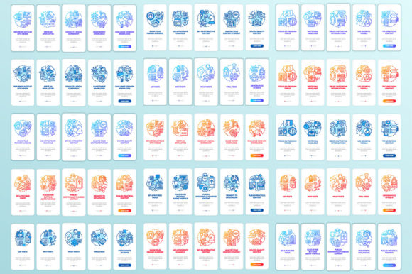 Create Content Viral Onboarding App Graphics