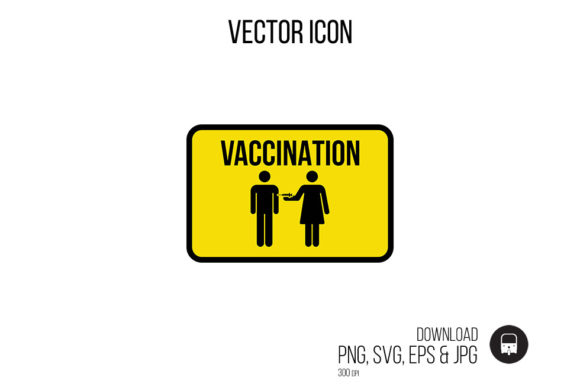 Immunization Poster Icon Vector for Web and Print