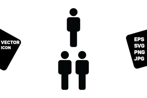 Male Icon Vector Group of People Symbol for Handmade Projects