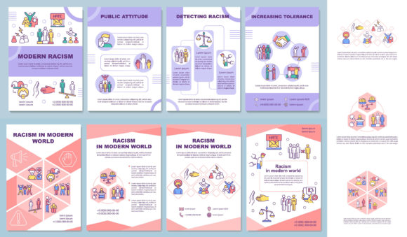 Racism in Modern World Brochure Template - Graphic Templates for Impactful Design