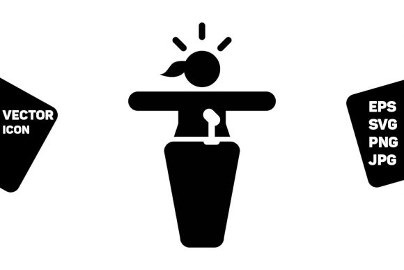 Seminar Icon Vector Person Speaking